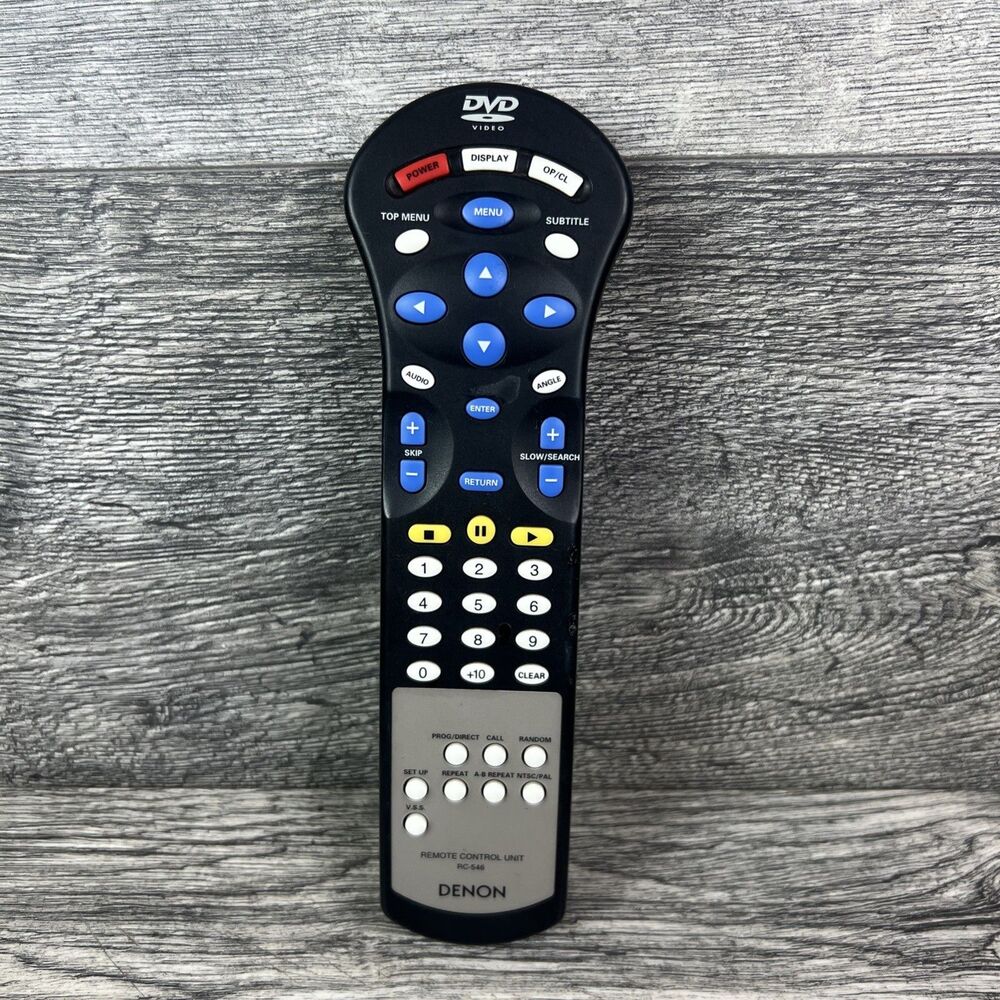 DENON DVD PLAYER REMOTE CONTOL RC-546 DVD-2800 DVD-2800MK.II PART # 3990687006